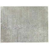 Silver and Ivory Abstract Area Rug
