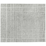 Ivory and Charcoal Geometric Design Area Rug