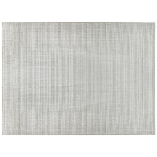 Grey and White Wool Area Rug