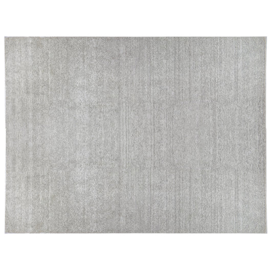Ivory and Charcoal Stripe Cut and Loop Area Rug