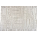 Ivory Geometric Cut and Loop Area Rug