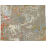 Taupe "Erased" Abstract Area Rug