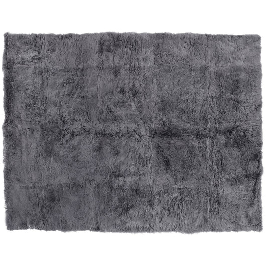 Gray Fluffy Sheepskin Shaggy Rug