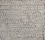 Gray Geometric Design Rug