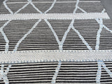 Charcoal Stripe Moroccan Design