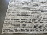 Charcoal and Ivory Squares Area Rug