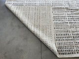 Charcoal and Ivory Squares Area Rug