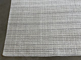 Grey and White Wool Area Rug