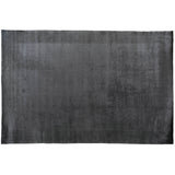 Charcoal High Low Wool Area Rug