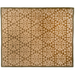 Taupe and Ecru Kaleidoscope Area Rug