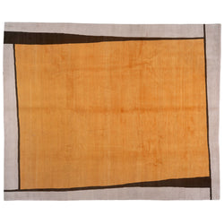 Modern Tibetan Design Gold Area Rug