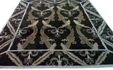 Contemporary Chinese Floral Design Area Rug