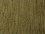 Green, Gold and Beige Stripe Wool Area Rug