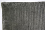 Slate Grey Ribbed Wool Area Rug