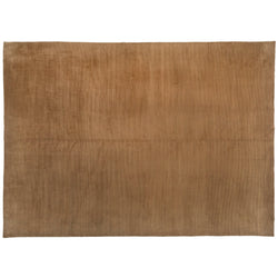 Tan Ribbed Wool Area Rug