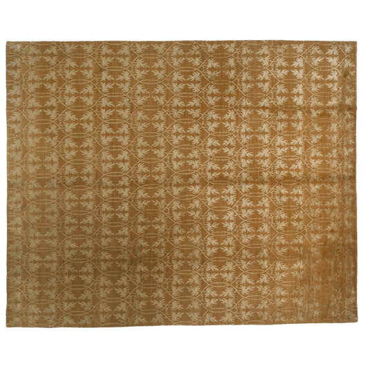 Silver and Gold Floral Area Rug