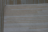 Ochre and Grey Contemporary Stripe Area Rug