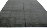Charcoal Wool and Silk Area Rug