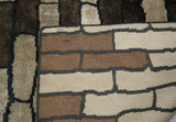 Brown Cobblestones Area Rug