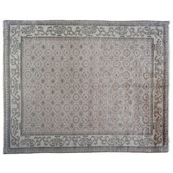 Grey and Ivory Transitional Wool Area Rug