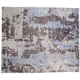 Abstract Light Blue, Taupe and Beige Rug