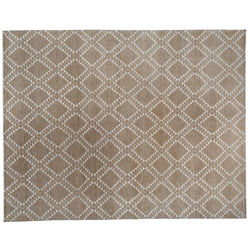 Taupe Moroccan Design Area Rug