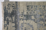 Silver and Beige "Erased" Style Area Rug