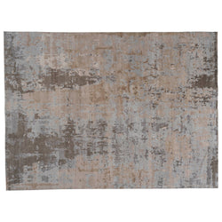 Silver and Tan Abstract Area Rug