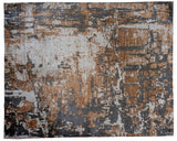 Caramel, Charcoal and Ivory Abstract Area Rug