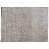 Contemporary Hi-Low Rug in Taupe and Teal