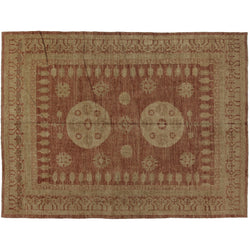 Rust and Brown Khotan Rug