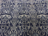 Transitional Blue Wool and Silk Area Rug