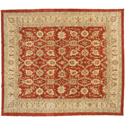 Red and Beige Pakistani Rug