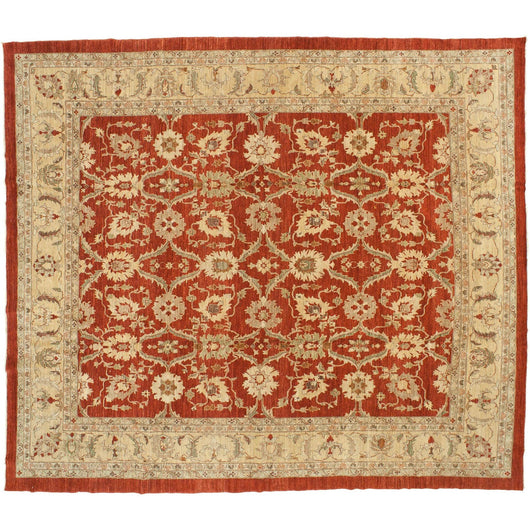 Red and Beige Pakistani Rug