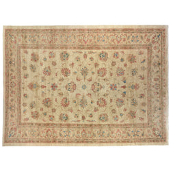 Beige Floral Traditional Style Rug