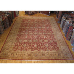 Brown and Rust Floral Rug