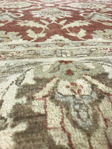 Beige and Red Pakistani Rug
