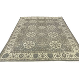 Gray Floral Medallions Rug
