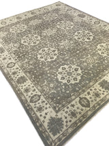 Gray Floral Medallions Rug