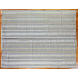 Sand Stripe Indian Wool Dhurrie Rug - 9' x 12'