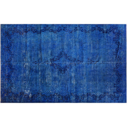 Royal Blue Silky Wool Rug