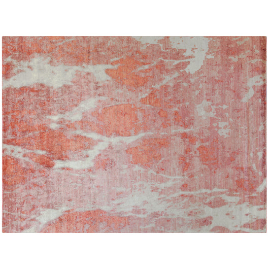 Marbled Rug in Pink and Ivory