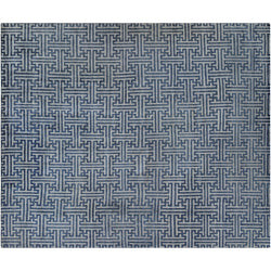 Blue and Beige Weave Area Rug
