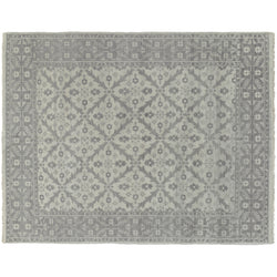 Silver and Grey Traditional Area Rug