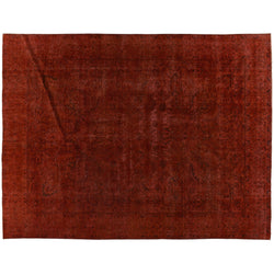 Red Silky Wool Rug