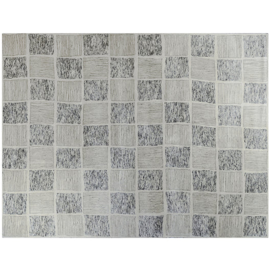 Hand Tufted Wool Checkerboard Rug