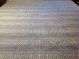 Beige and Steel Blue Contemporary Area Rug