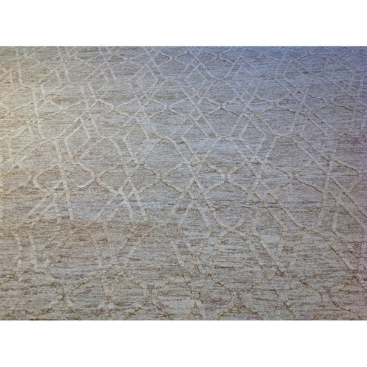 Beige and Cream High Low Area Rug