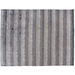 Charcoal and Grey Lines Area Rug