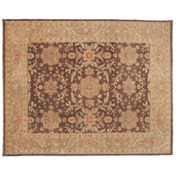 Traditional Pakistani Rug with Floral Medallions